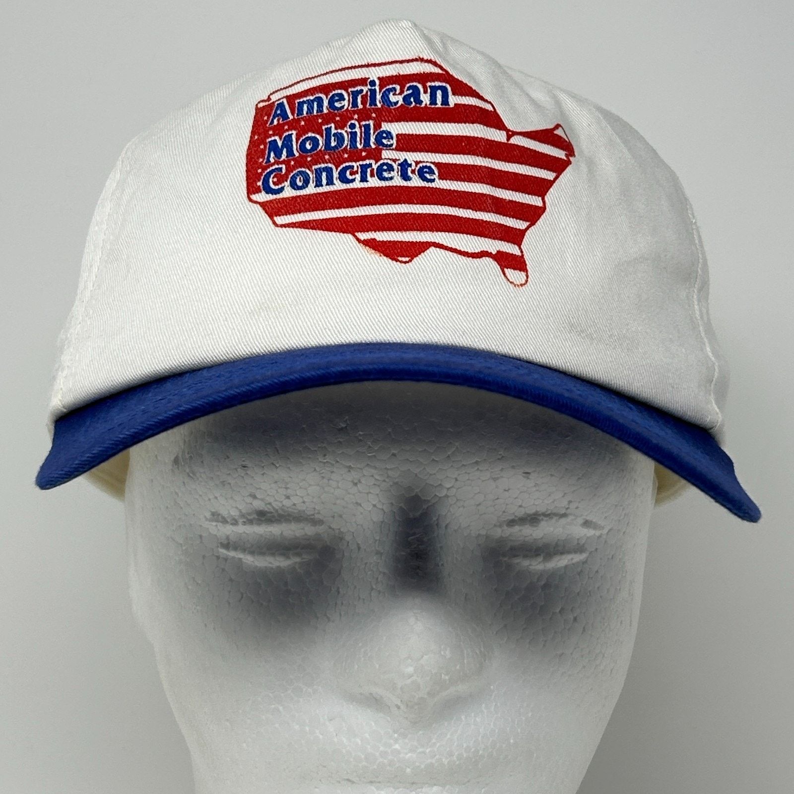 Vintage Vintage 90s American Mobile Concrete Hat Baseball Cap White Size ONE SIZE - 2 Thumbnail