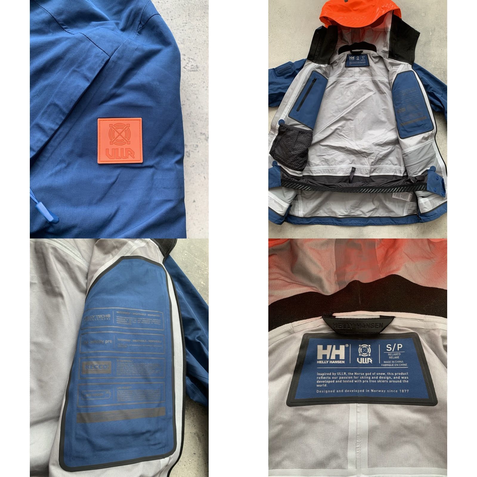 Helly Hansen ELEVATION INFINITY 2.0 3L HELLY HANSEN Jacket Ski Men’s S Blue Windbreaker Full Zip Size US S / EU 44-46 / 1 - 8 Thumbnail