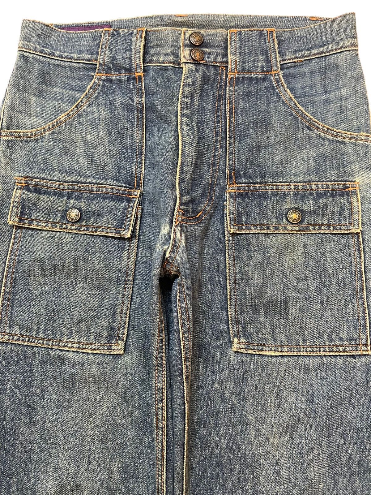 Nepenthes Vintage Japan Nepenthes Bush Pants Faded Style Loose Jeans Size US 30 / EU 46 - 3 Thumbnail