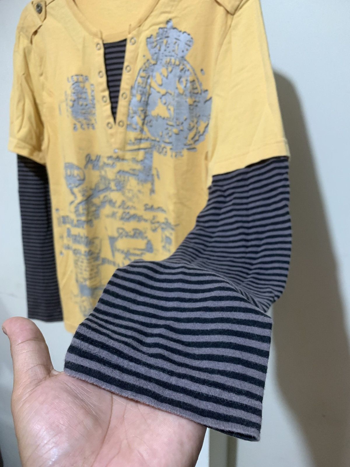 Hysteric Glamour × Undercover Japanese Rational Joff Double Layer Longsleeve Tee Shirt Size US L / EU 52-54 / 3 - 3 Thumbnail