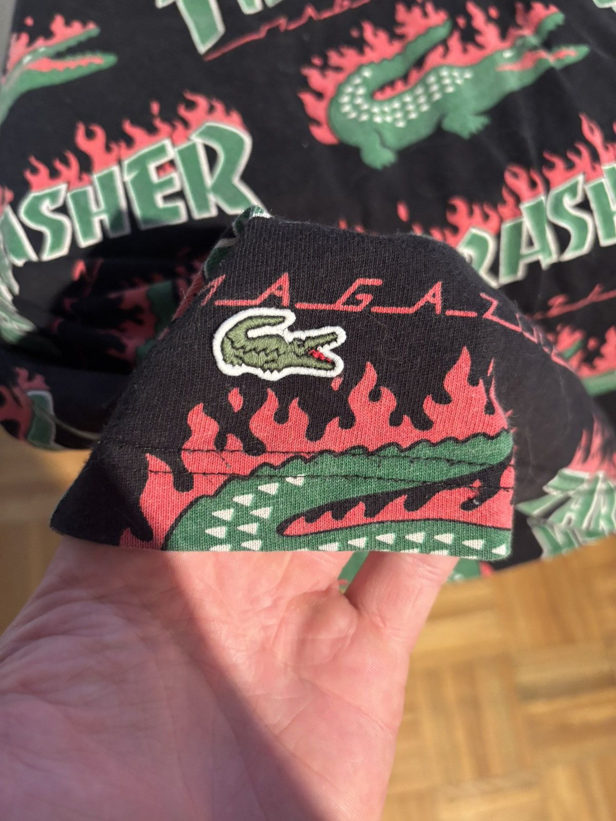 Lacoste × Thrasher Lacoste x thrasher oversized t-shirt Size US L / EU 52-54 / 3 - 3 Thumbnail
