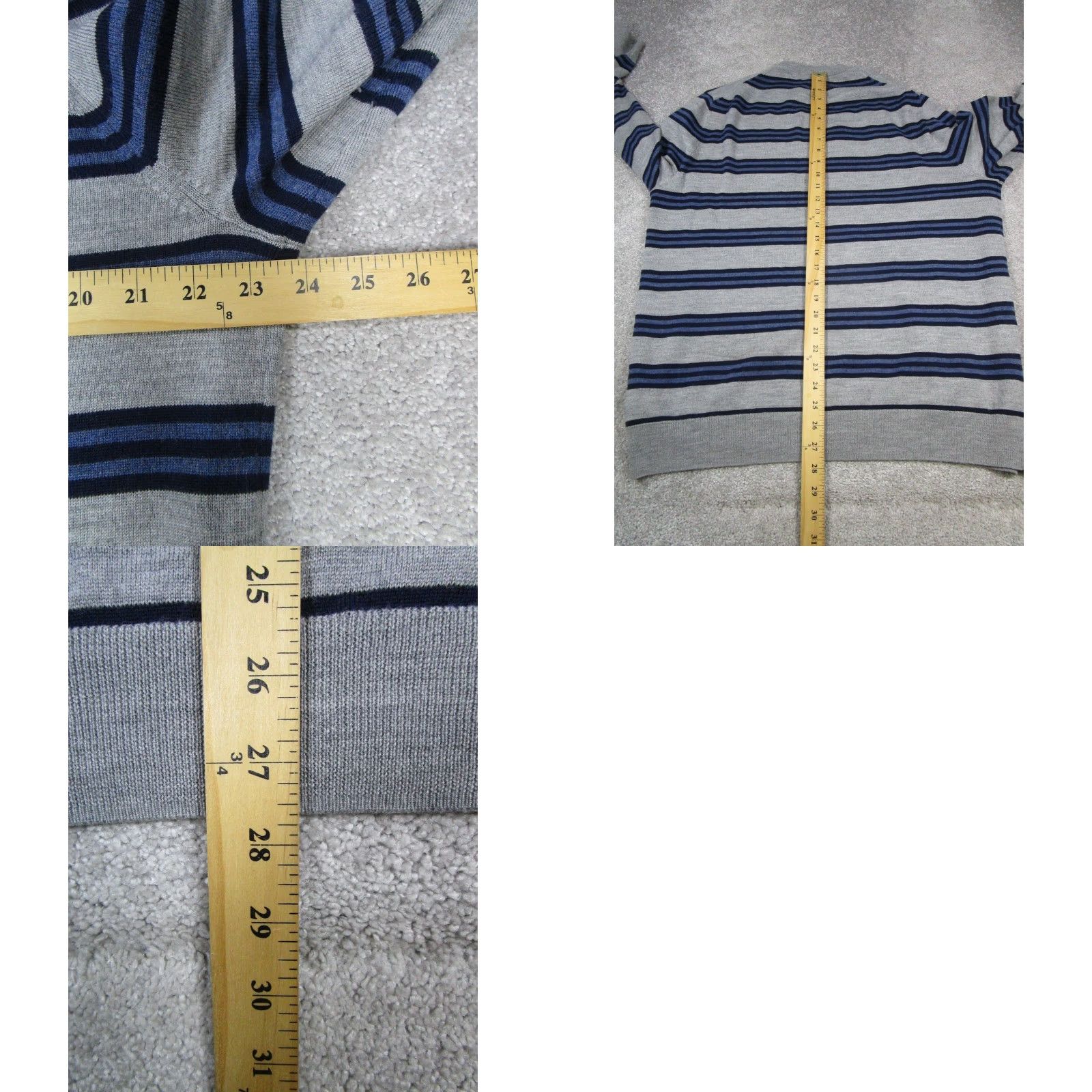 Brooks Brothers Brooks Brothers Sweater Mens XL Gray Wool Knit Pullover V-Neck Size US XL / EU 56 / 4 - 8 Thumbnail