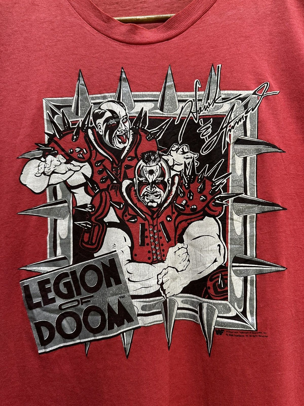 Vintage Vintage 90s Legion Of Doom Wrestling Faded Tee Size US M / EU 48-50 / 2 - 2 Thumbnail