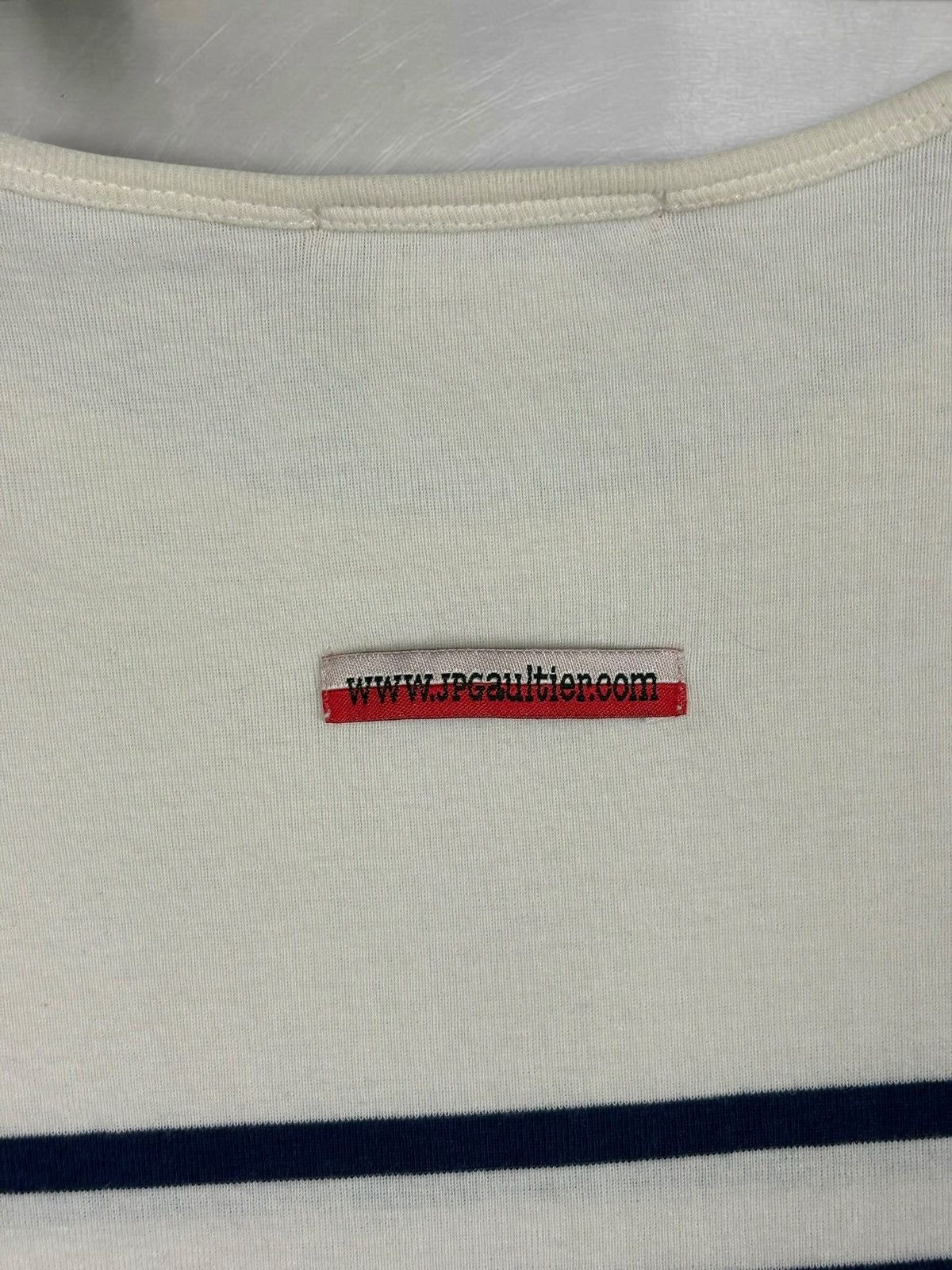 Jean Paul Gaultier Jean Paul Gaultier Maille Striped Longsleeve Navy White Size S / US 4 / IT 40 - 9 Thumbnail