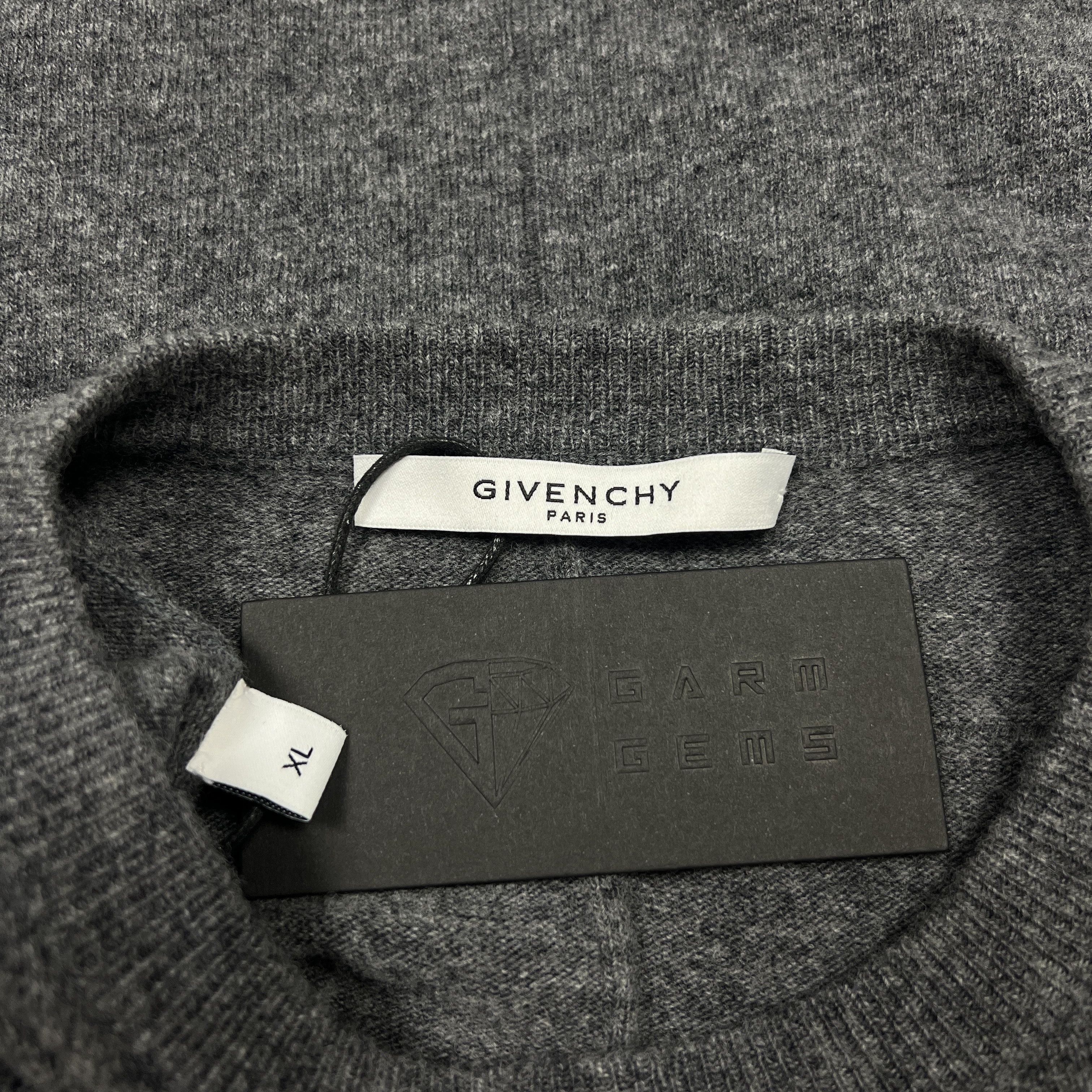 Givenchy Givenchy Leather Patch Star Tape Knit Wool Jumper Size US XL / EU 56 / 4 - 6 Thumbnail