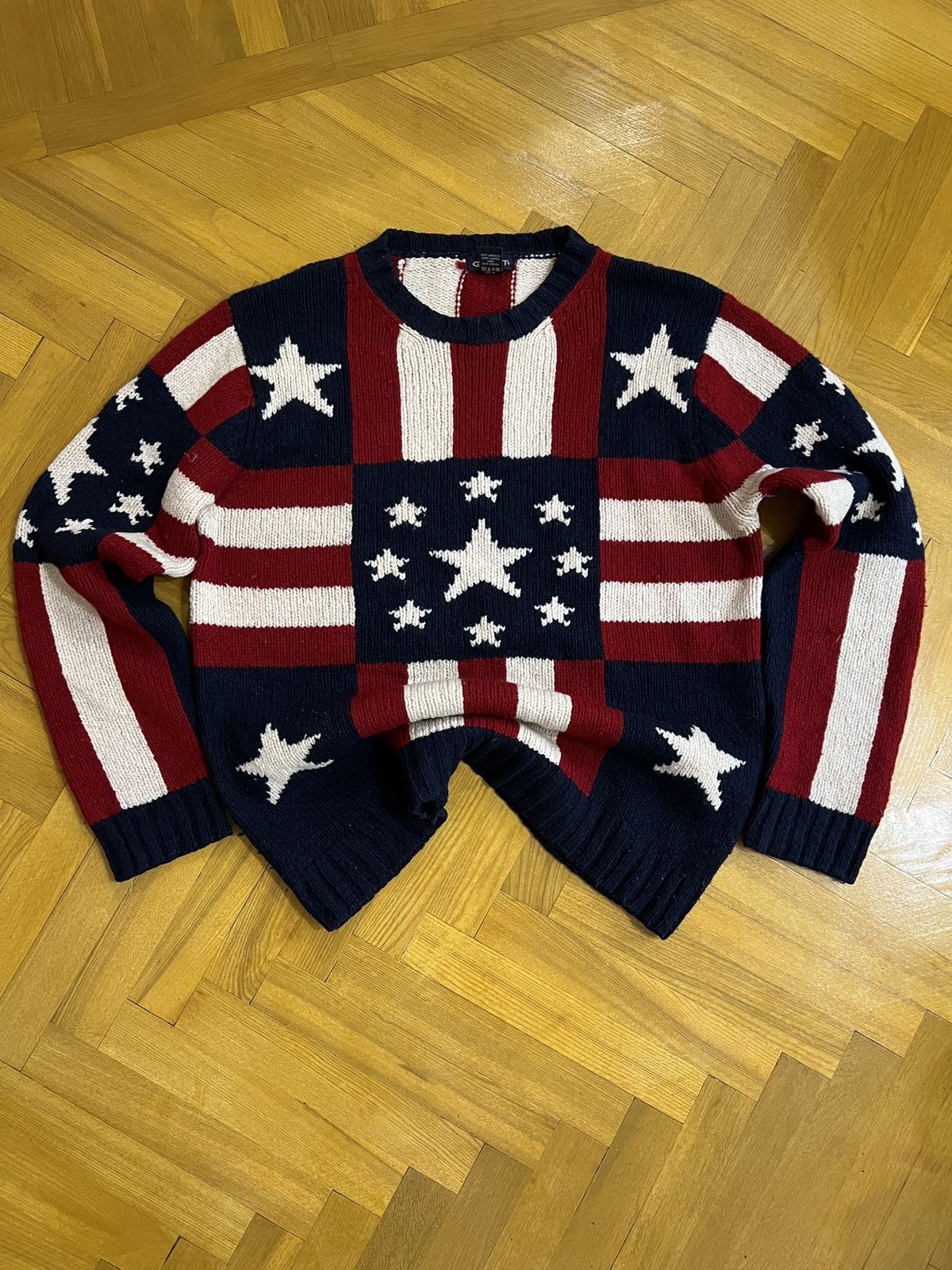 Gant GANT Mens Crew neck Jumper L Heavy Wool Knit Sweater Size US L / EU 52-54 / 3 - 8 Thumbnail