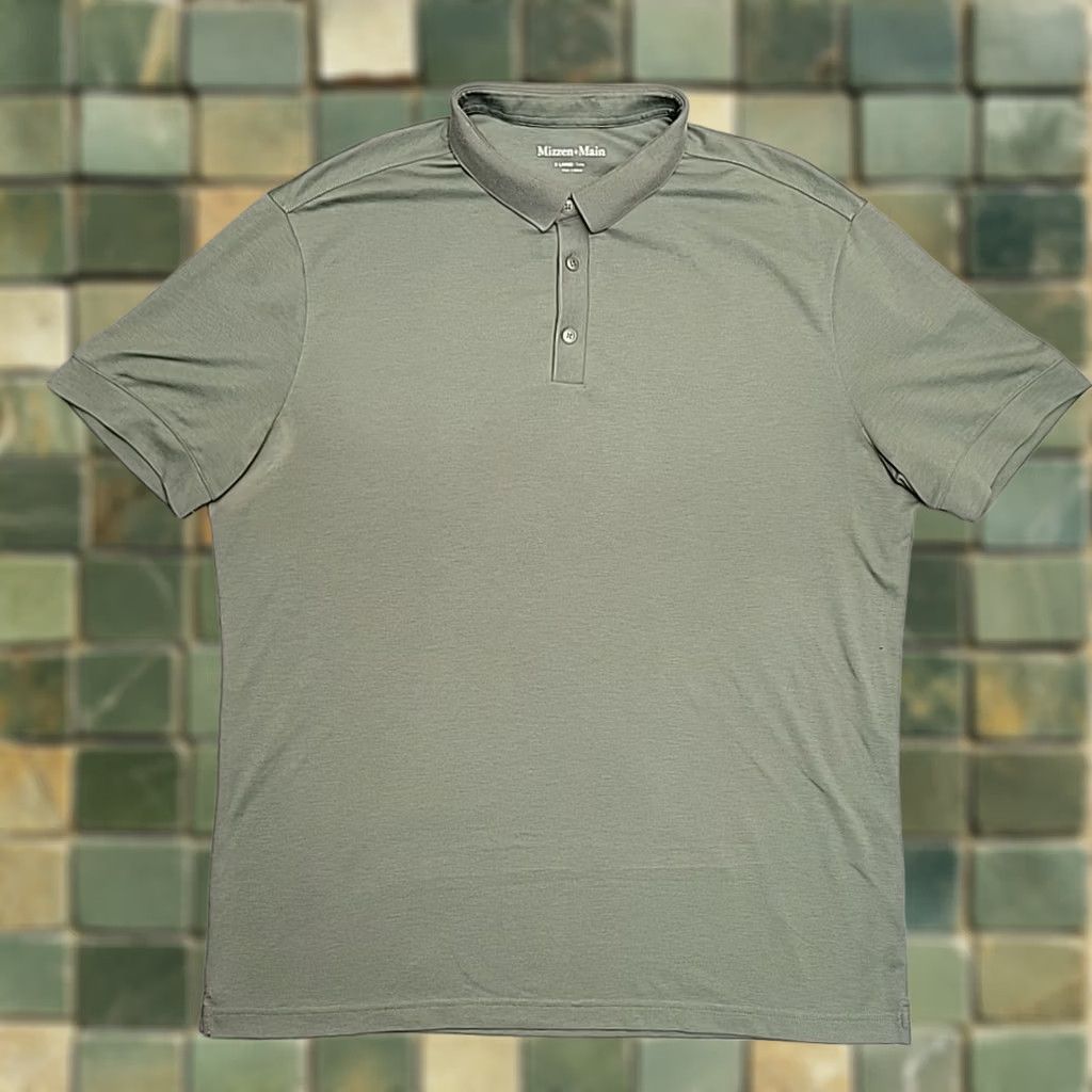Mizzen+Main Mizzen+Main Polo Shirt Mens XL Green Short Sleeve Golf Performance Polo READ Size US XL / EU 56 / 4 - 1 Thumbnail