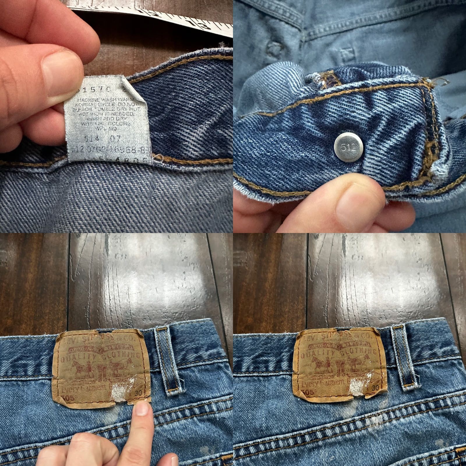Levi's VINTAGE Levi's 505 Jeans Straight Mens 40x30 Blue Denim 90s 80s 90s Comfort jeans USA Leather tag? Wait. Size US 40 / EU 56 - 8 Thumbnail
