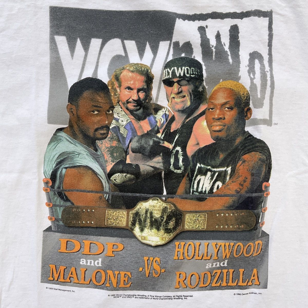 Vintage Vintage 1998 WCW Bash At The Beach WWF WWE Wrestling Shirt Size US XL / EU 56 / 4 - 2 Thumbnail
