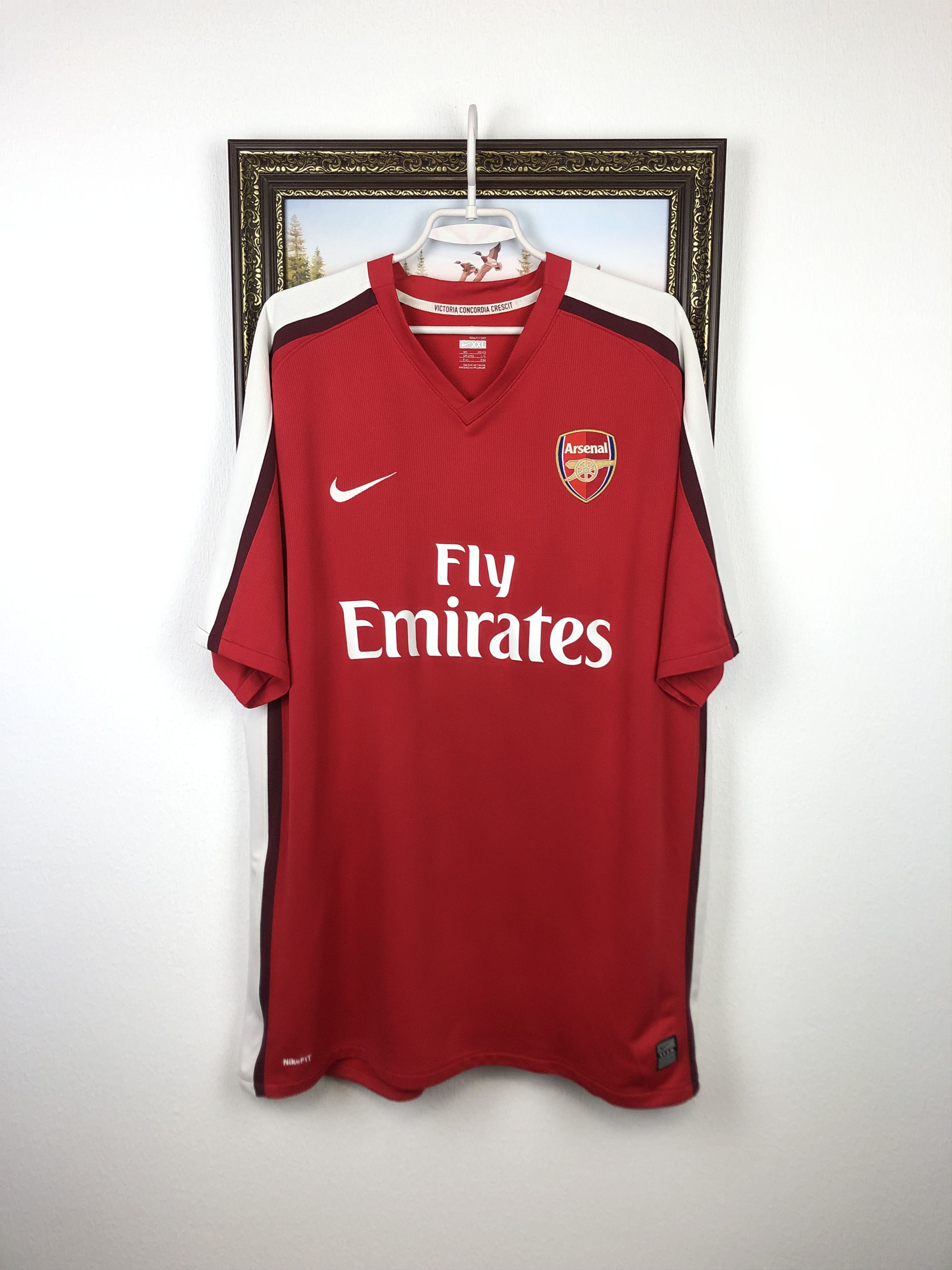 Nike Arsenal football shirt 2008 Soccer Jersey Trikot Tee Hype Size US XXL / EU 58 / 5 - 1 Thumbnail