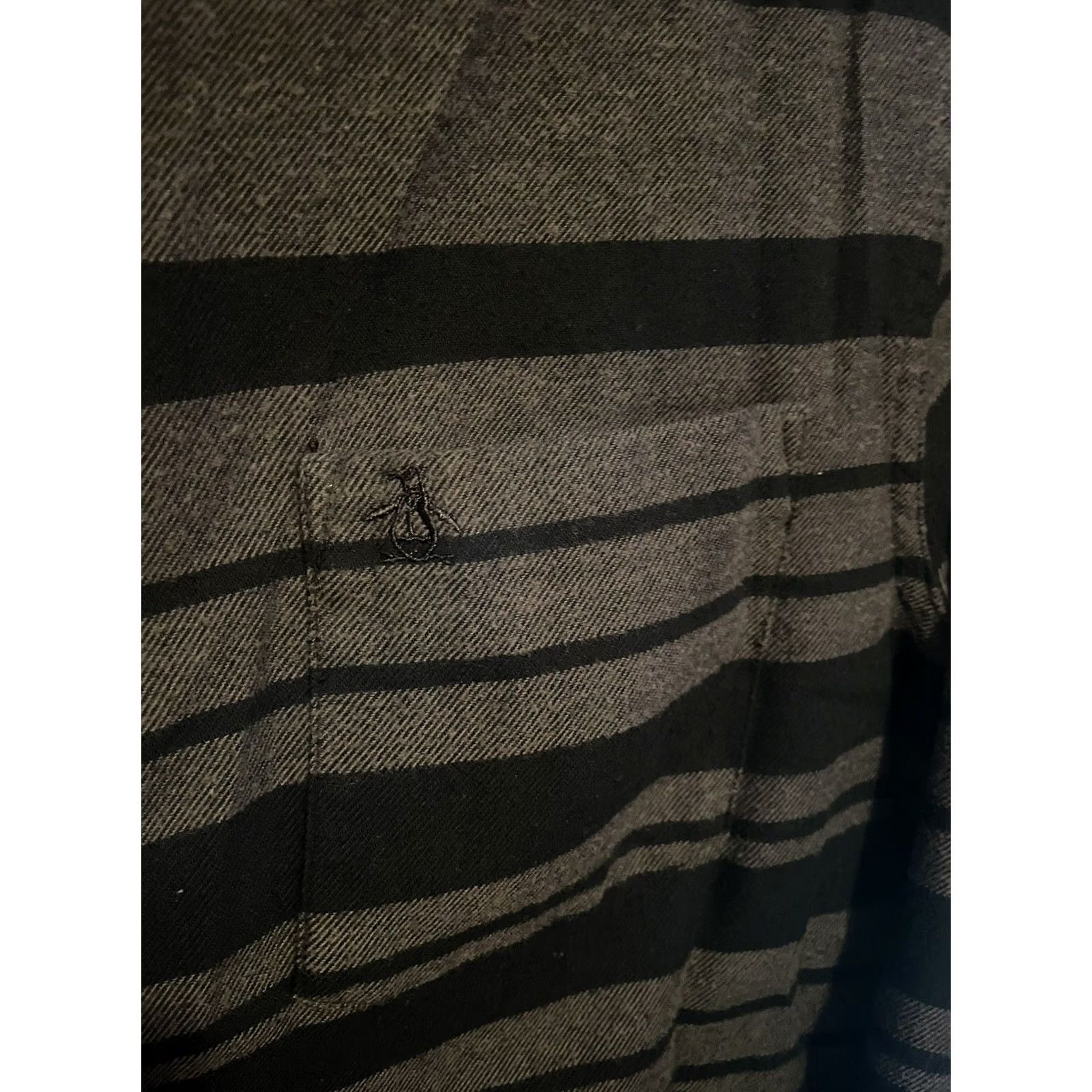 Original Penguin Original Penguin Shirt Men M Button-Down Short Sleeve Black Check 100% Cotton Modern Look Size US M / EU 48-50 / 2 - 4 Thumbnail