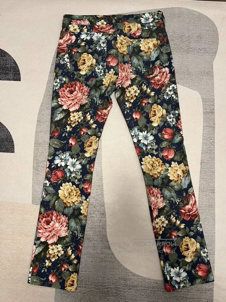 Comme des Garcons Comme Des Garcons size S Floral jeans Size 23" - 2 Thumbnail