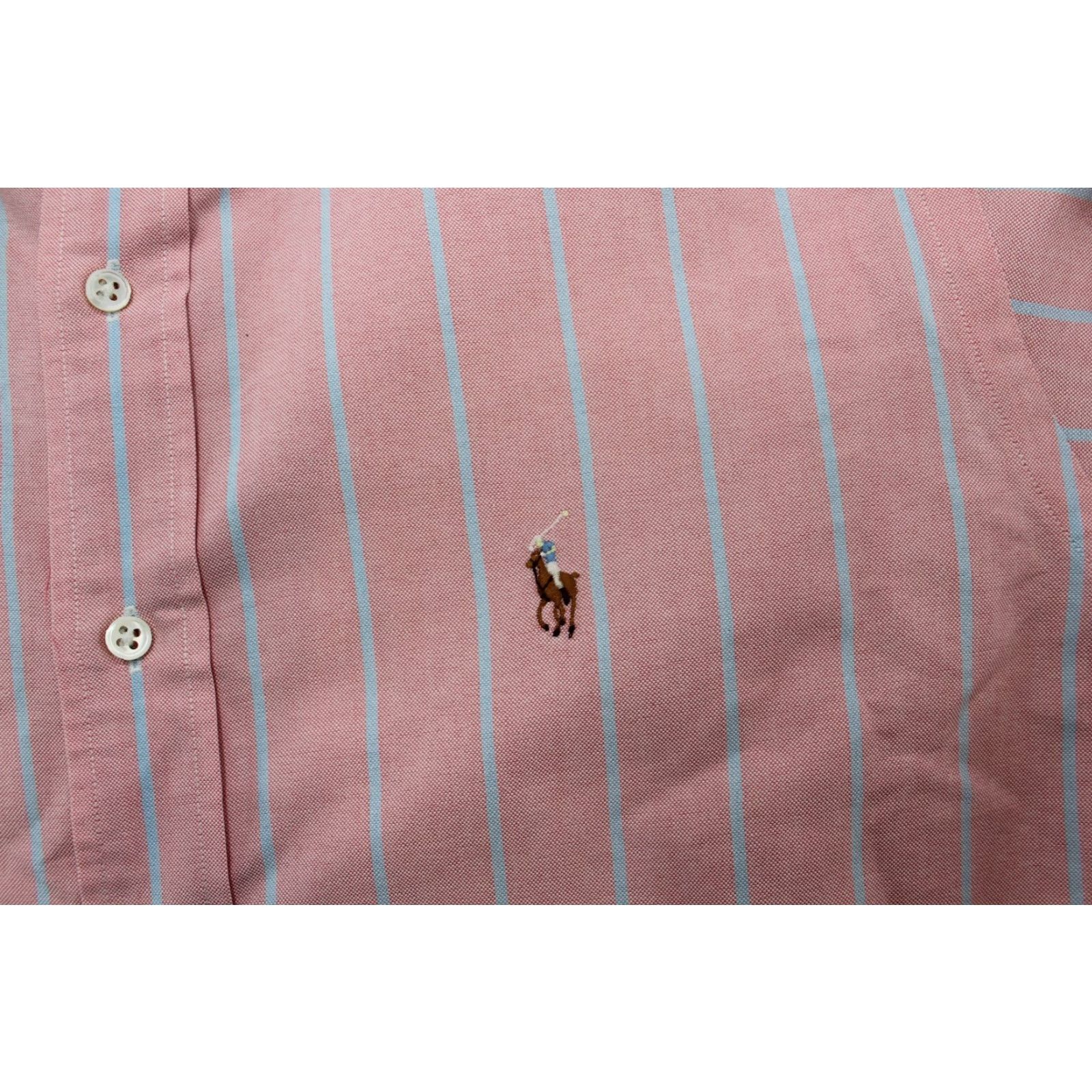 Ralph Lauren Ralph Lauren Striped Long Sleeve Button Up Shirt Size 16.5-33 Pink Raspberry Pattern Classic Mens Size US XL / EU 56 / 4 - 3 Thumbnail
