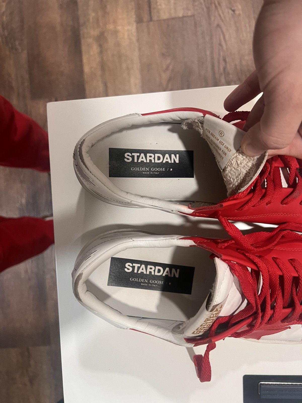 Golden Goose Luxury Golden Goose Red/White Sneakers Size US 11 / IT 41 - 8 Thumbnail