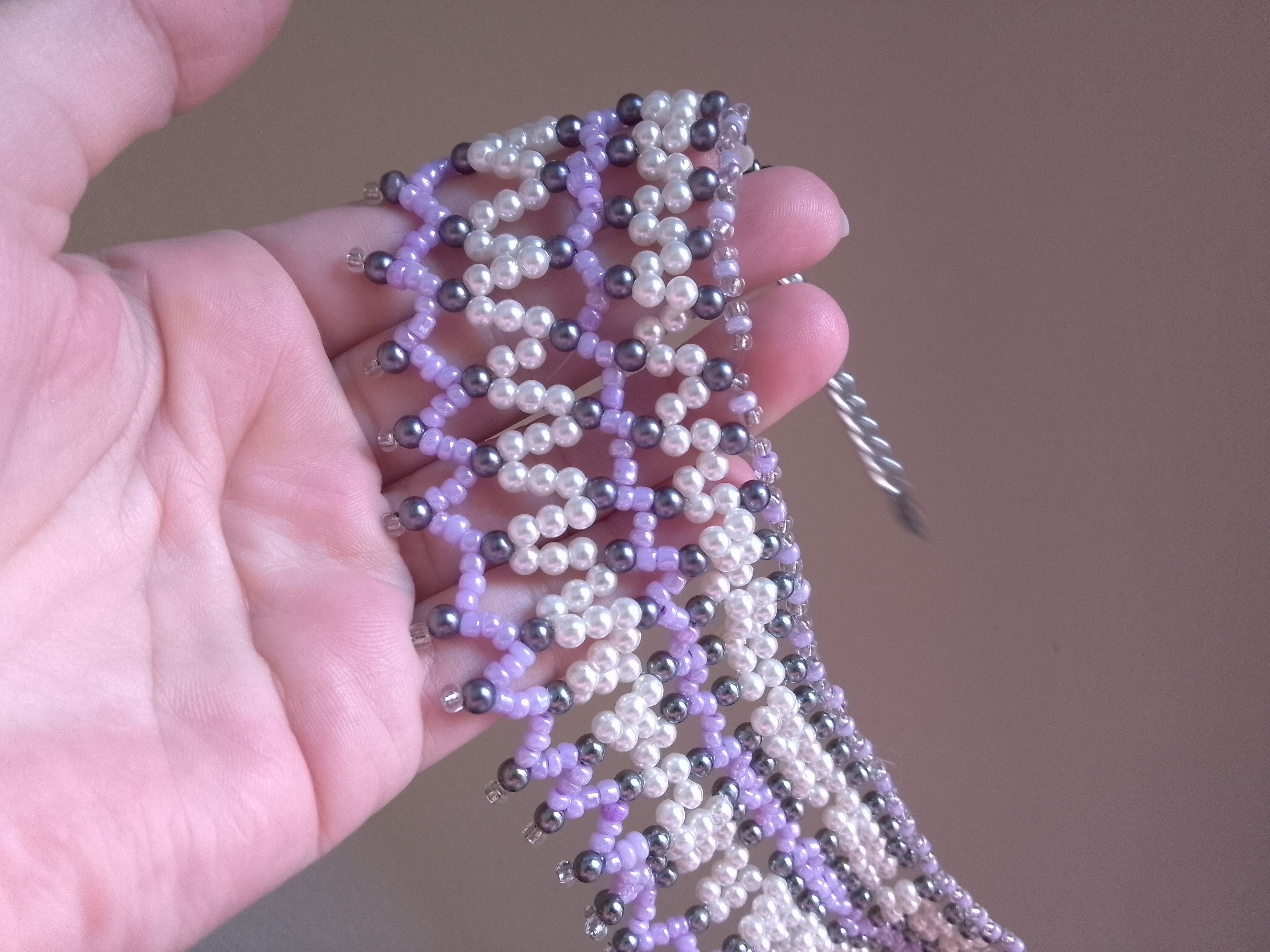 Handmade Necklace Ethnic Cleopatra Egyptian Netted Elegant Size ONE SIZE - 4 Thumbnail