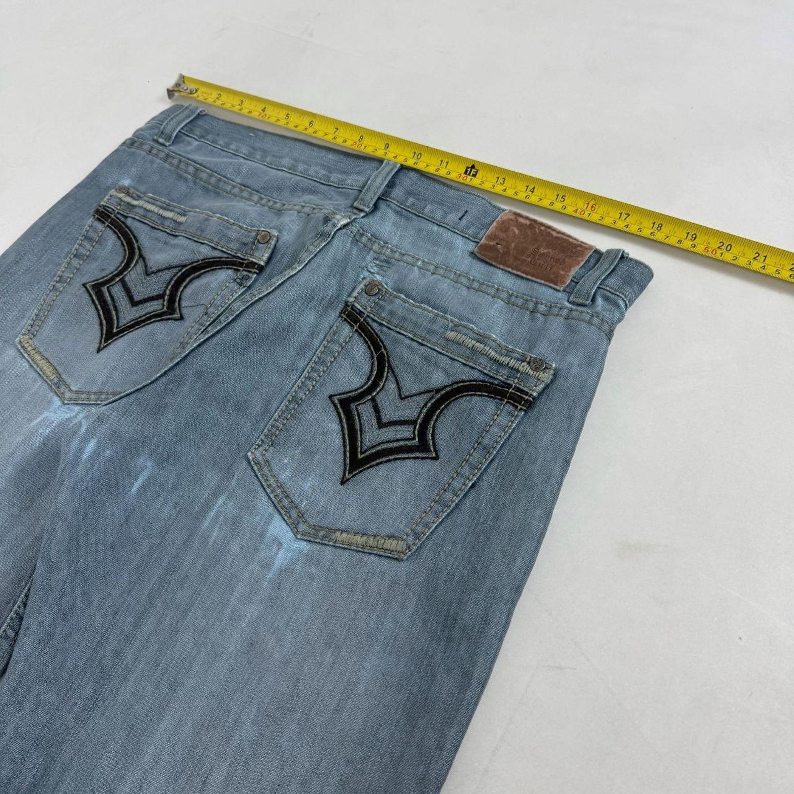 Japanese Brand Vintage y2k grunge archive baggy wide leg skater faded jeans Size US 36 / EU 52 - 5 Thumbnail