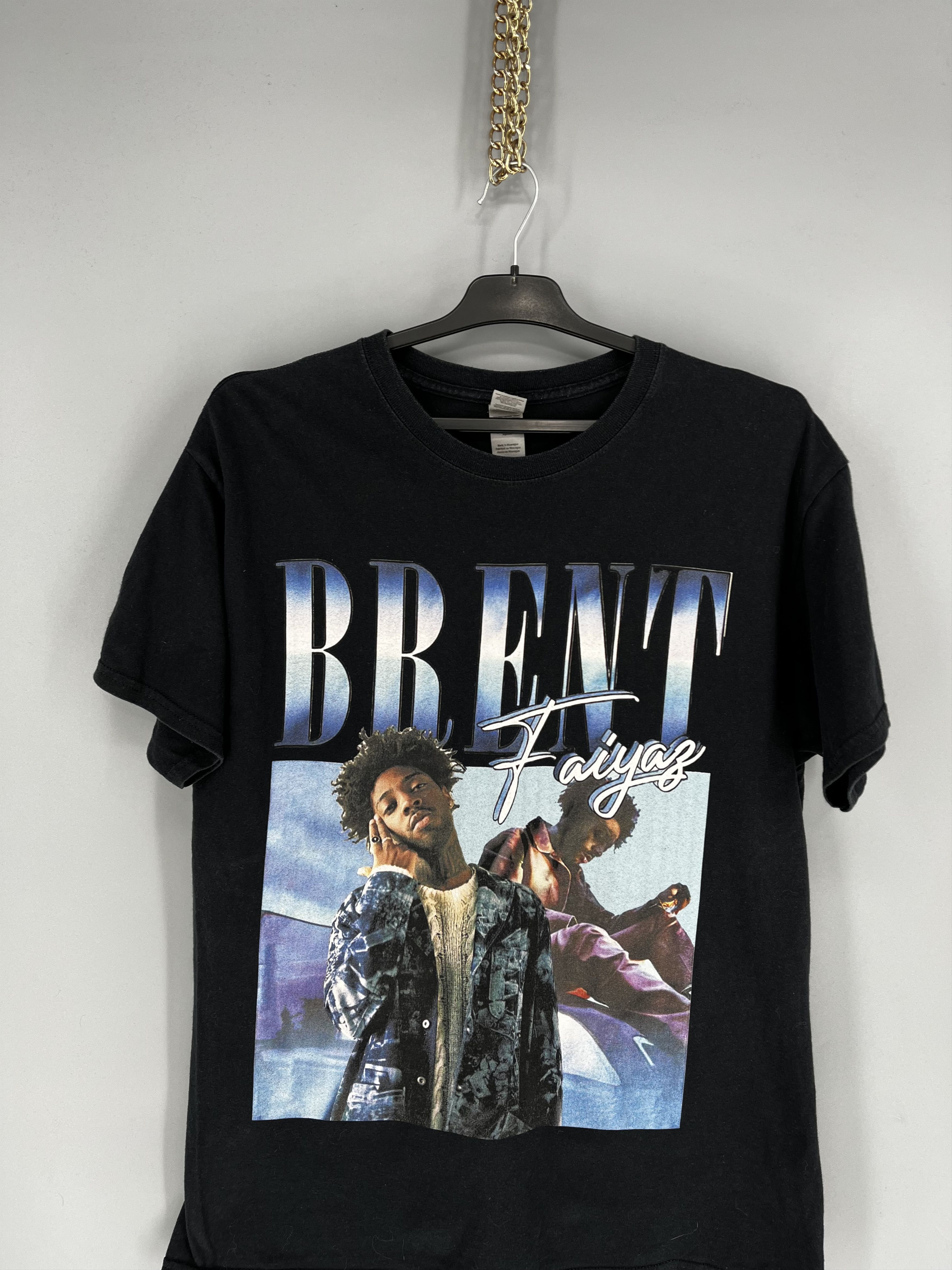 Band Tees Y2K American Singer Brent Graphic T-shirt Retro Hip Hop Size US L / EU 52-54 / 3 - 6 Thumbnail
