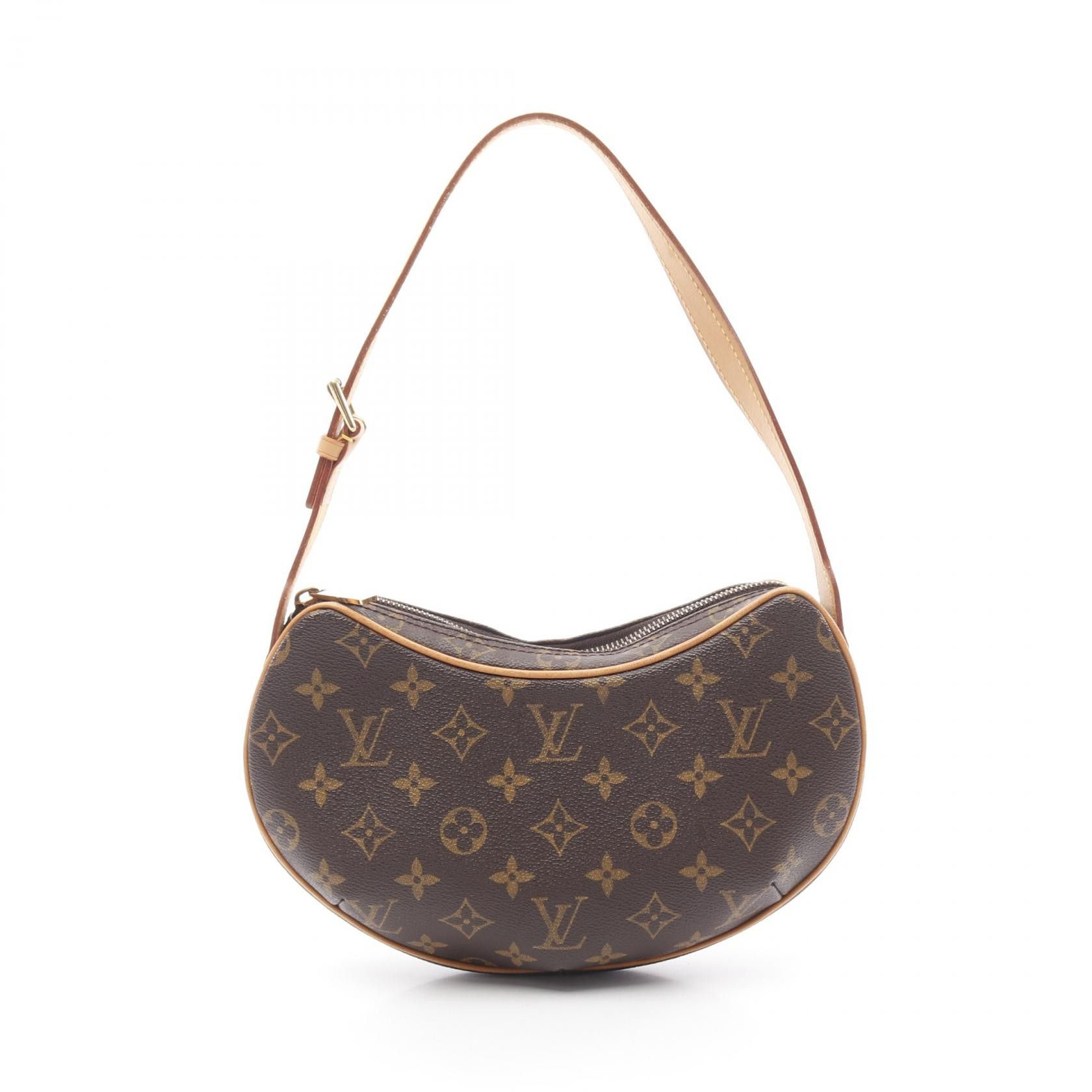 Louis Vuitton Louis Vuitton Pochette Croissant Monogram Shoulder Bag Canvas Shoulder Bag M51510 in Brown, Women's