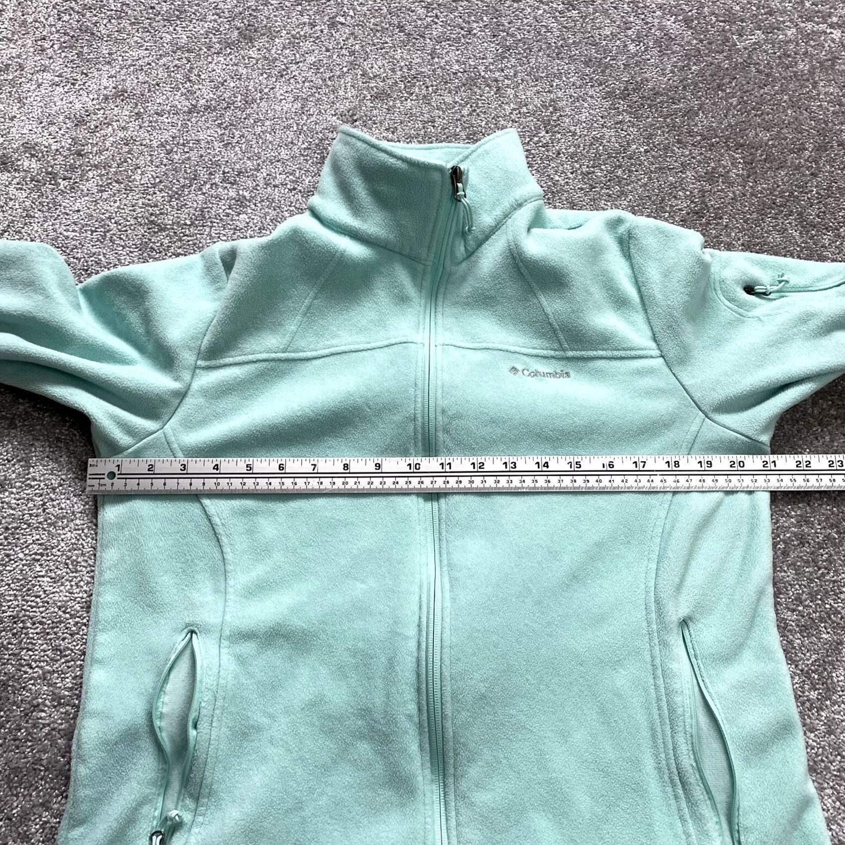 Vintage Columbia Jacket Womens XL Light Blue Full Zip Pockets Soft Fleece Outdoor Ladies Size XL / US 12-14 / IT 48-50 - 7 Thumbnail