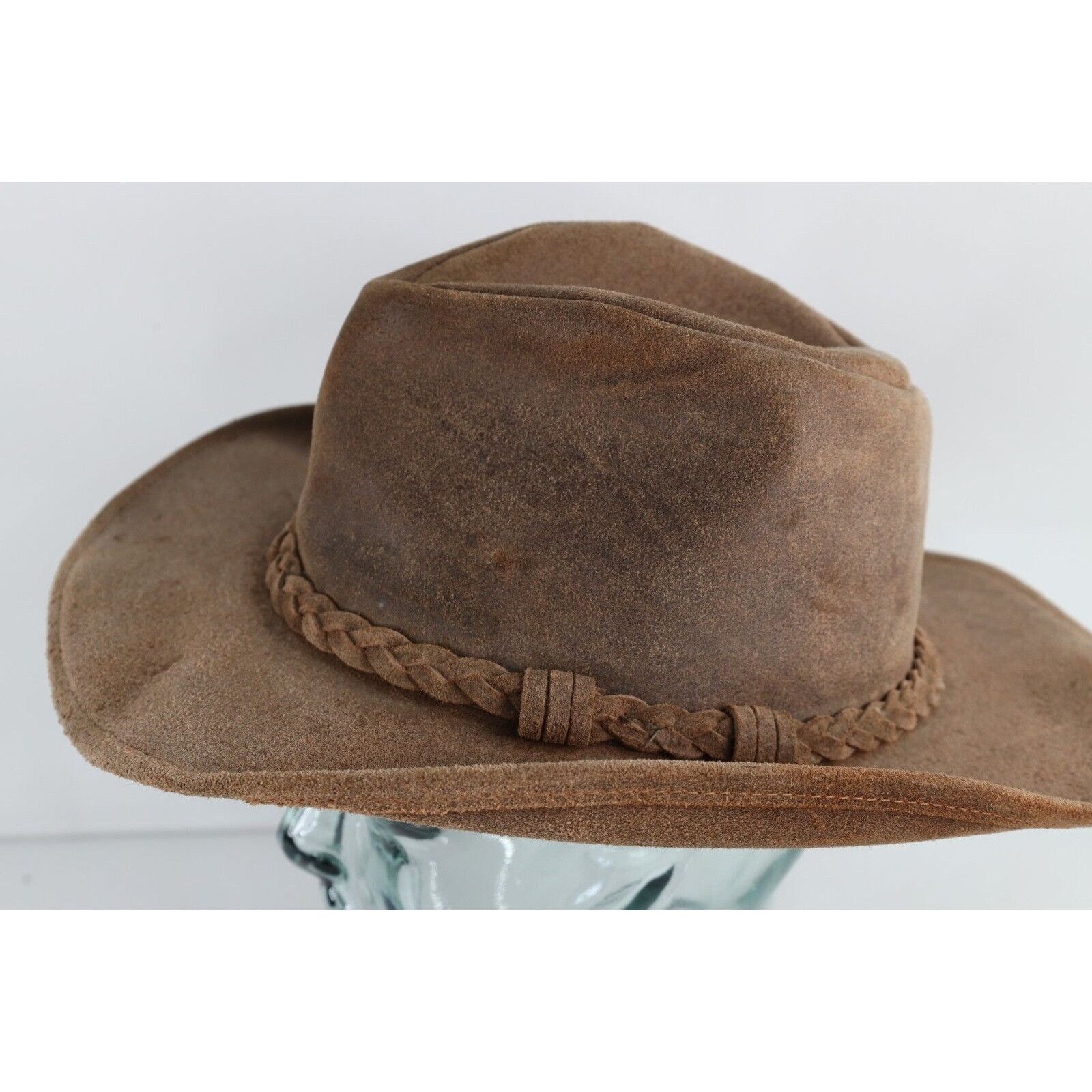 Minnetonka × Vintage Vintage 90s Minnetonka Leather Outback Bush Safari Hat Size ONE SIZE - 3 Thumbnail