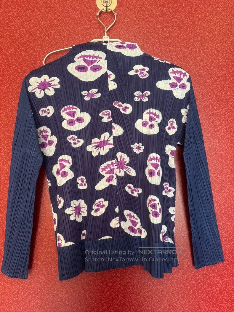 Issey Miyake Issey Miyake Graffiti Butterfly and Skull Cardigan Size L / US 10 / IT 46 - 4 Thumbnail