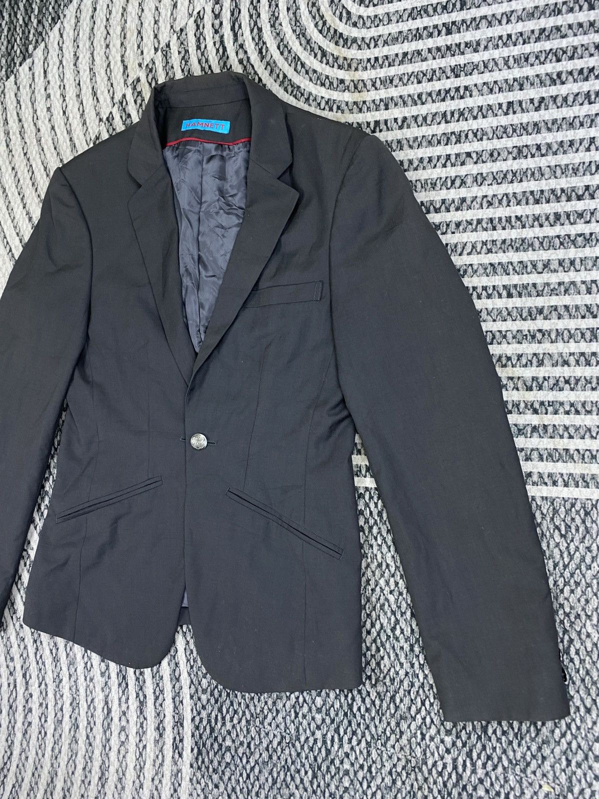 Katharine Hamnett London Vintage Hamnet Grey Colour Single Button Blazer Size US S / EU 44-46 / 1 - 4 Thumbnail