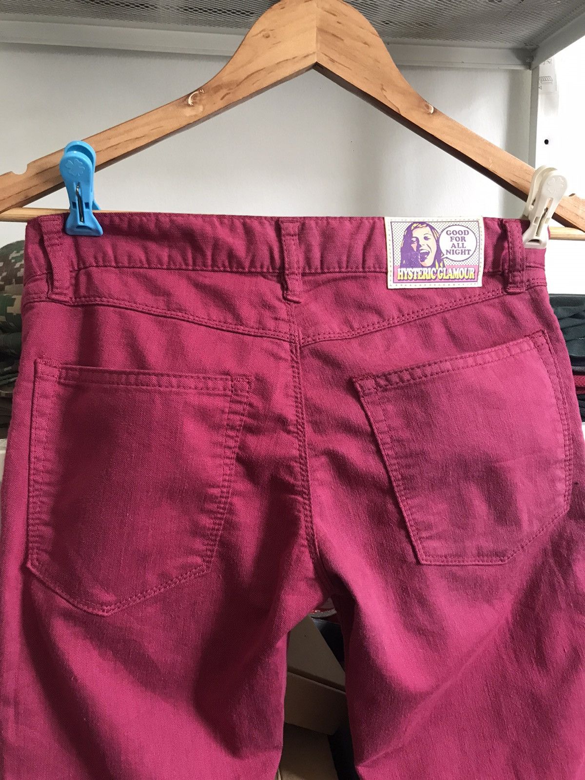 Hysteric Glamour Steal🔥 VINTAGE Hysteric Glamour Pink Jeans Size 23" - 4 Thumbnail