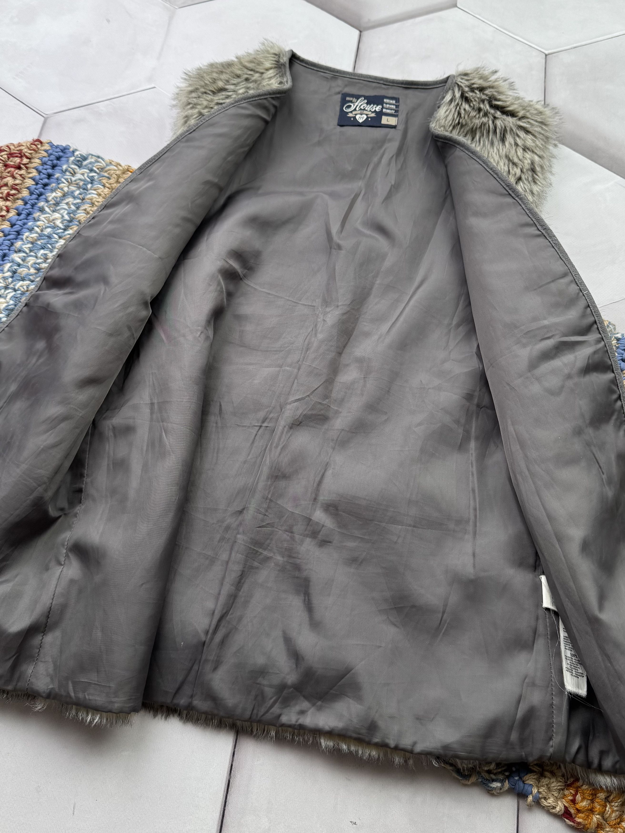 Japanese Brand Vintage Faux Fur Vest (E4) Size L / US 10 / IT 46 - 4 Thumbnail