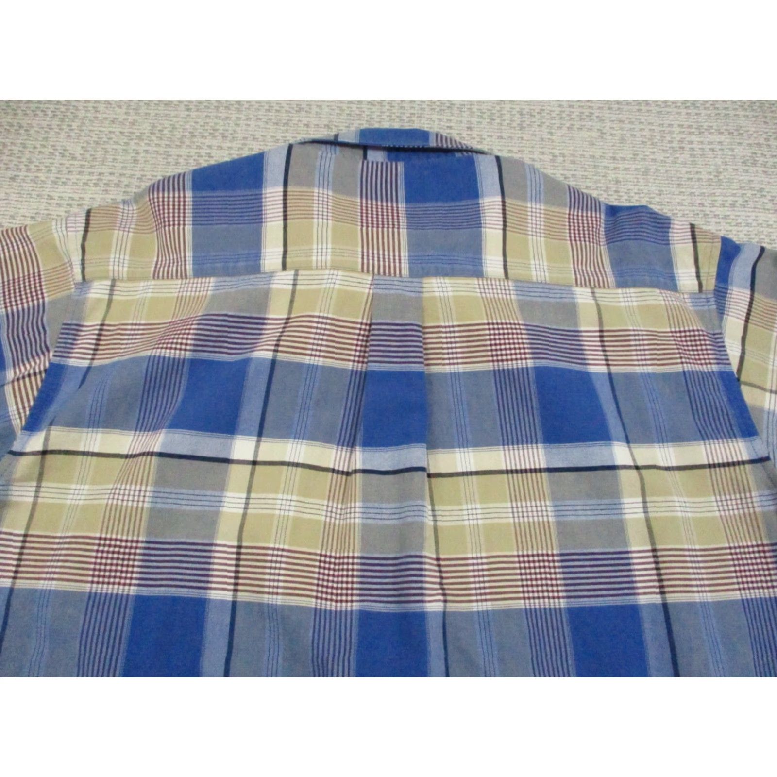 Wrangler Wrangler Twenty 20 X Shirt Mens XL Blue White Plaid Button Down Western Cowboy Shirt Size US XL / EU 56 / 4 - 7 Thumbnail