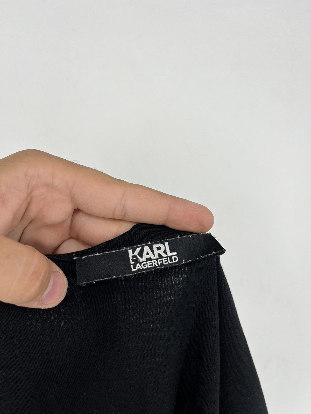 Karl Lagerfeld Karl Lagerfeld Paris Logo T Shirt Black Womens Size L Size L / US 10 / IT 46 - 8 Thumbnail