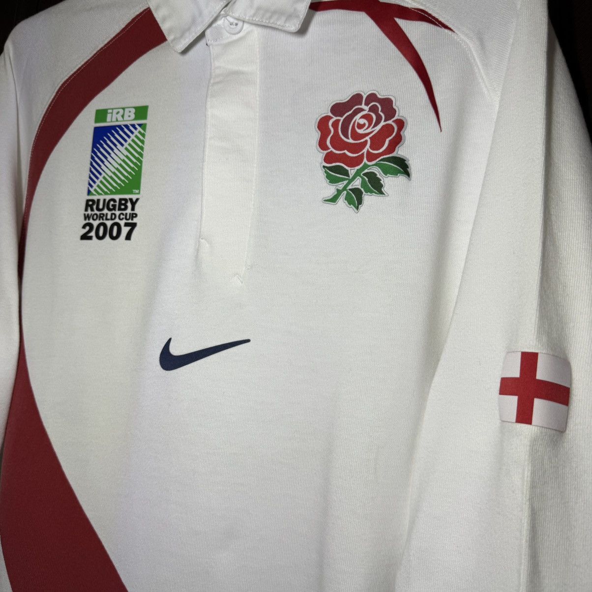 Nike Vintage Y2K Nike England 2007 Rugby World Cup Winner Jersey Size US S / EU 44-46 / 1 - 3 Thumbnail