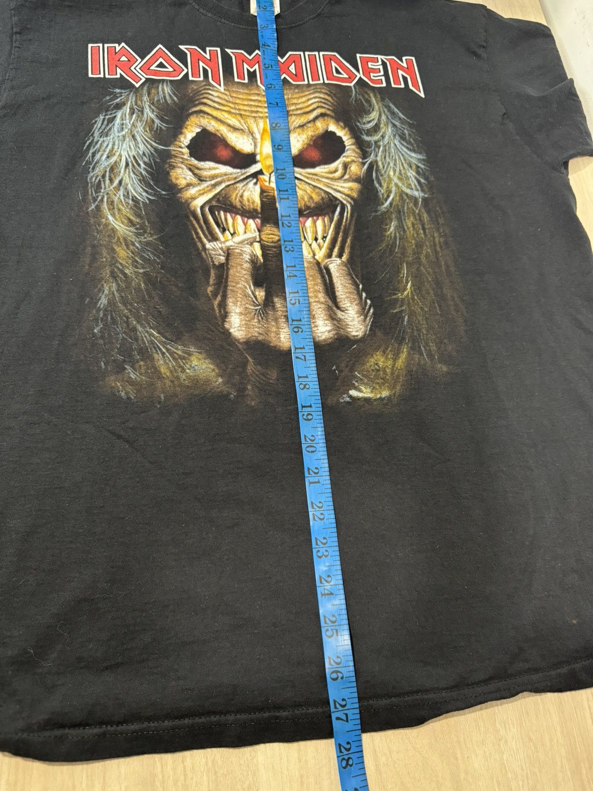Fruit Of The Loom × Iron Maiden × Vintage Eddie Middle Finger Wrath Iron Maiden Size US XL / EU 56 / 4 - 8 Thumbnail