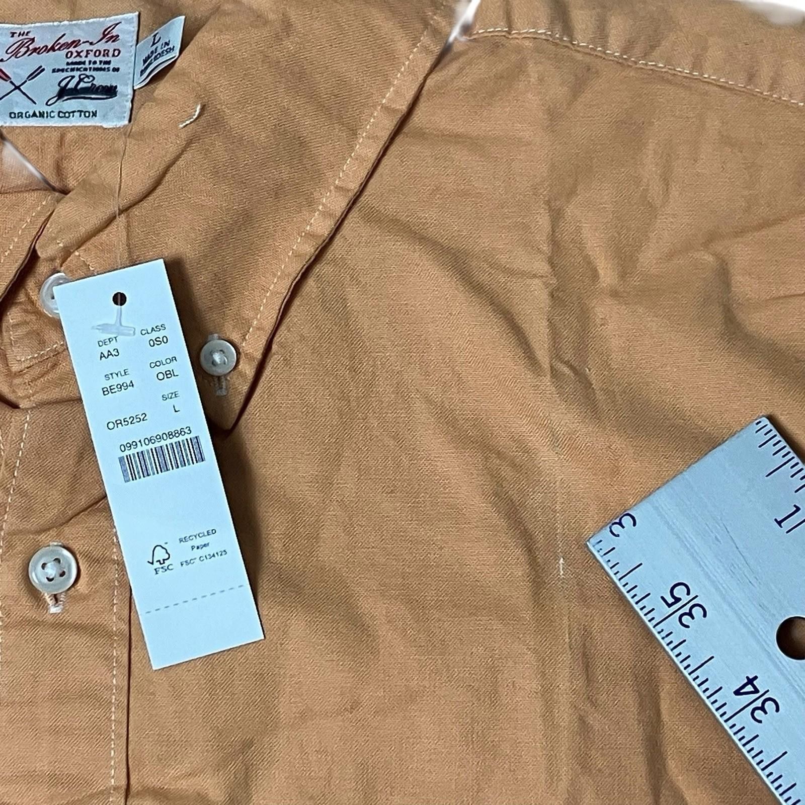 J.Crew J Crew Shirt Mens L Orange Button Down Oxford Broken In Size US L / EU 52-54 / 3 - 11 Thumbnail