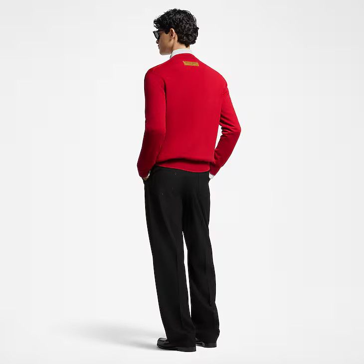 Louis Vuitton LV Embossed Cashmere Crewneck Size US M / EU 48-50 / 2 - 5 Thumbnail