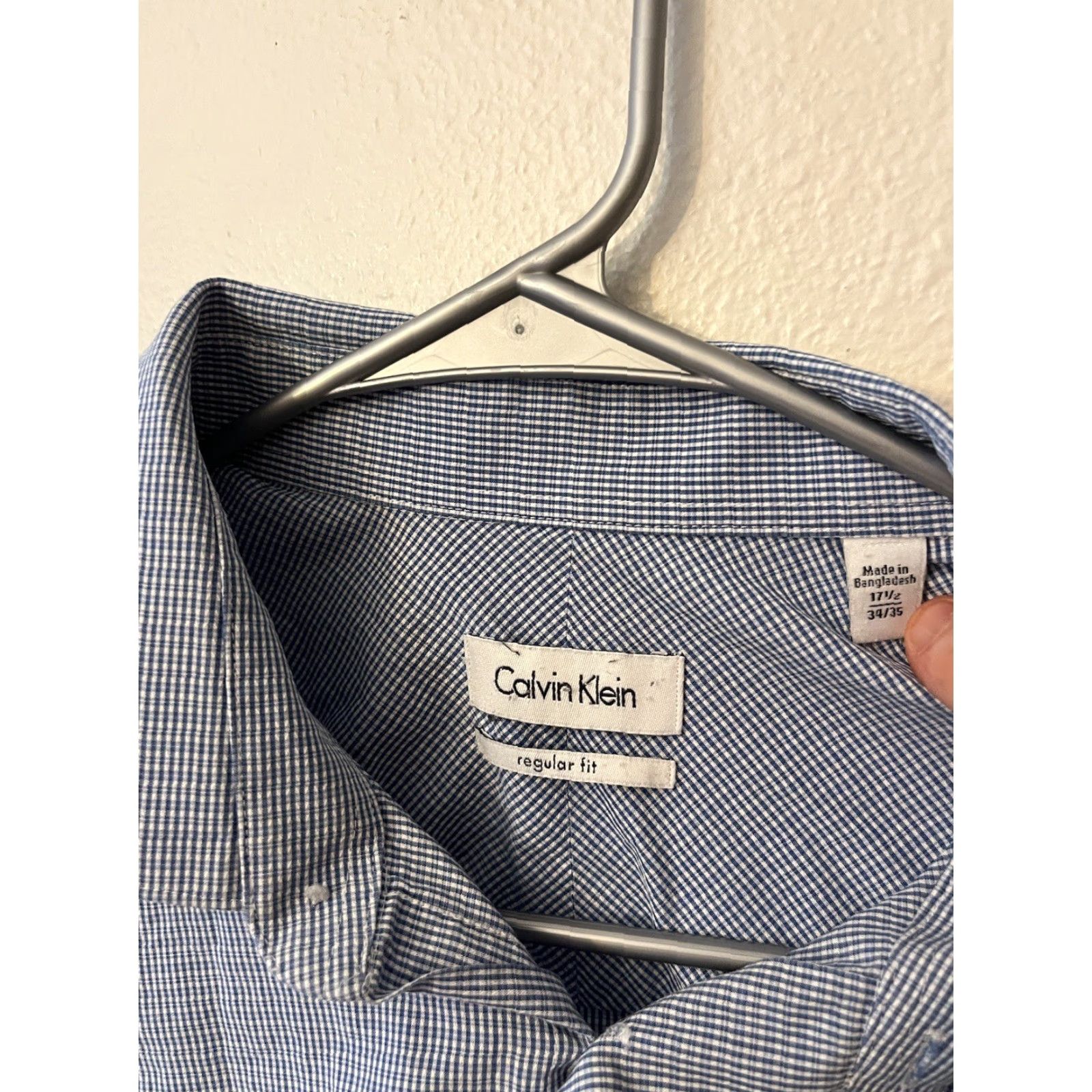Calvin Klein Calvin Klein Shirt Blue Gingham Regular Size US XL / EU 56 / 4 - 3 Thumbnail