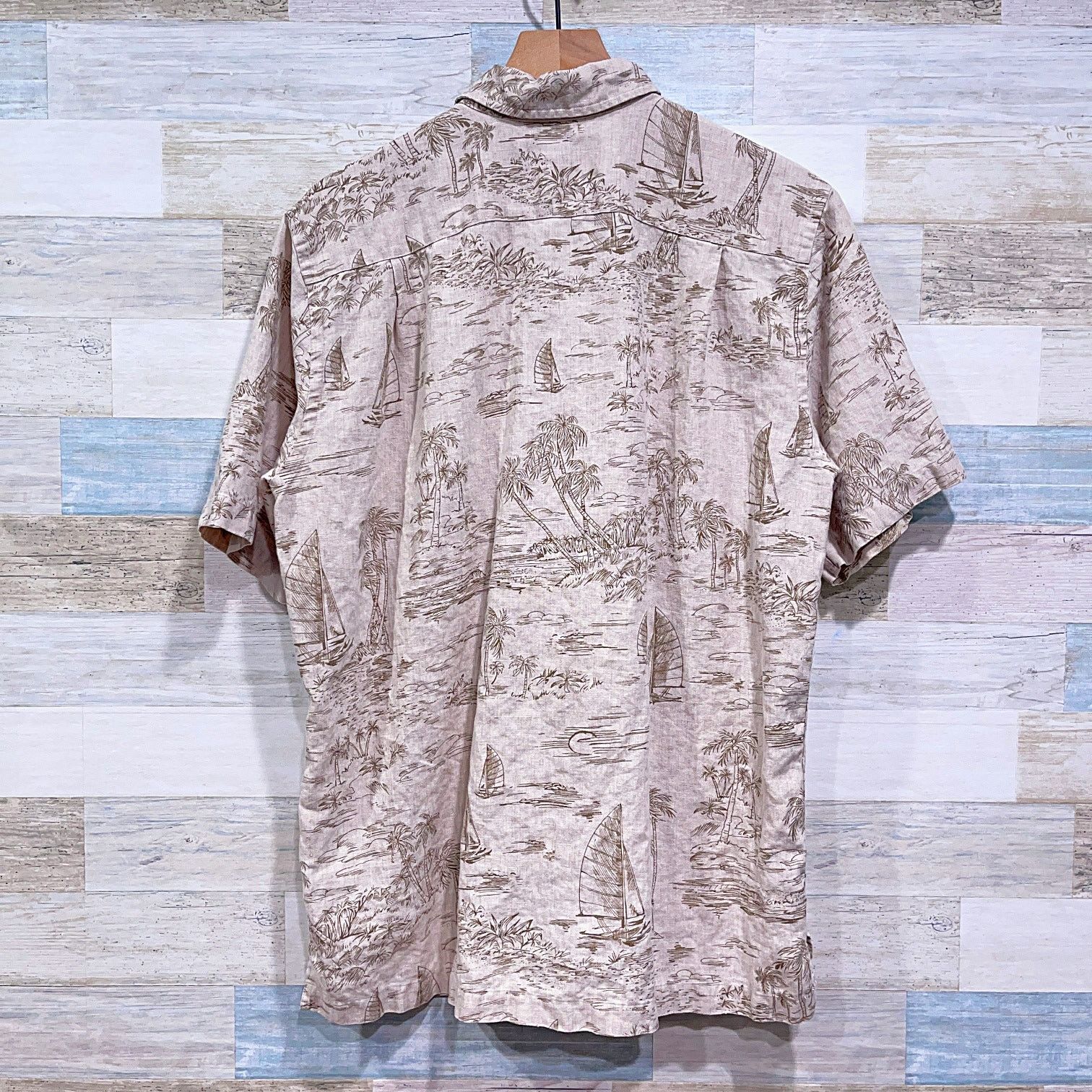 Lands' End Lands End Vintage 90s Linen Tropical Island Shirt Hawaii M Size US M / EU 48-50 / 2 - 3 Thumbnail