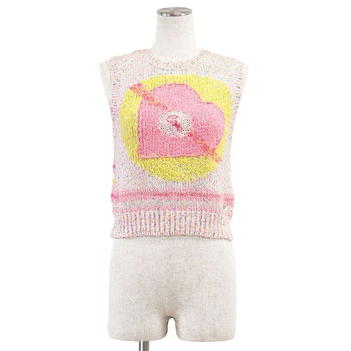 Chanel Chanel Chanel P76454 Cotton Blend Knit Vest Cotton Tops P76454 DUTY FREE for USA Size ONE SIZE - 1 Thumbnail