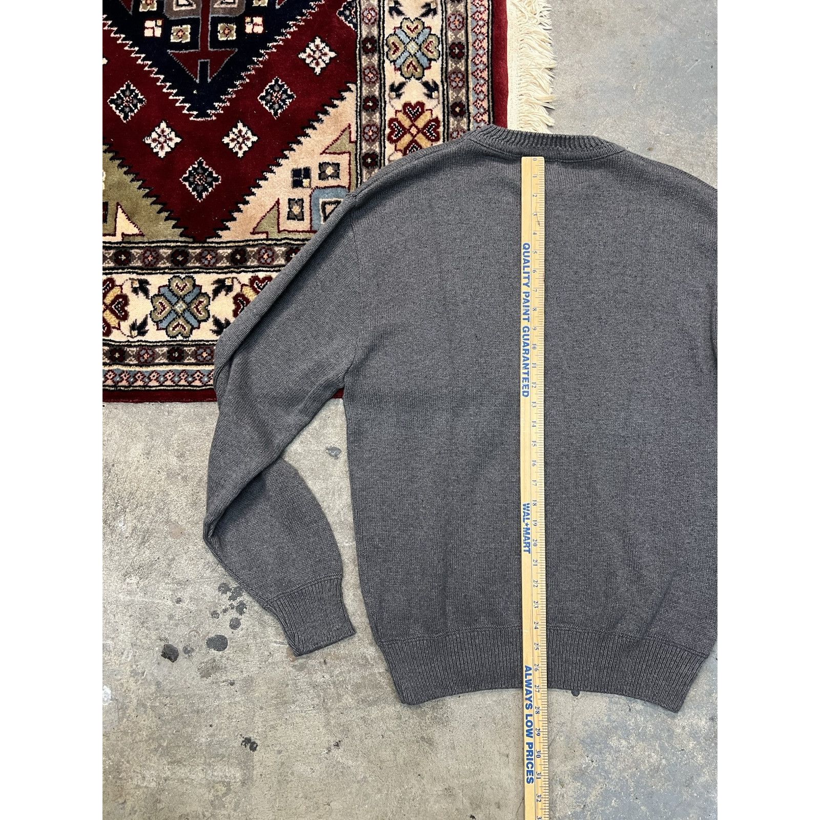 Other Vintage Isle of Cotton Sweater US Naval War Mens L Grey USA Size US L / EU 52-54 / 3 - 7 Thumbnail