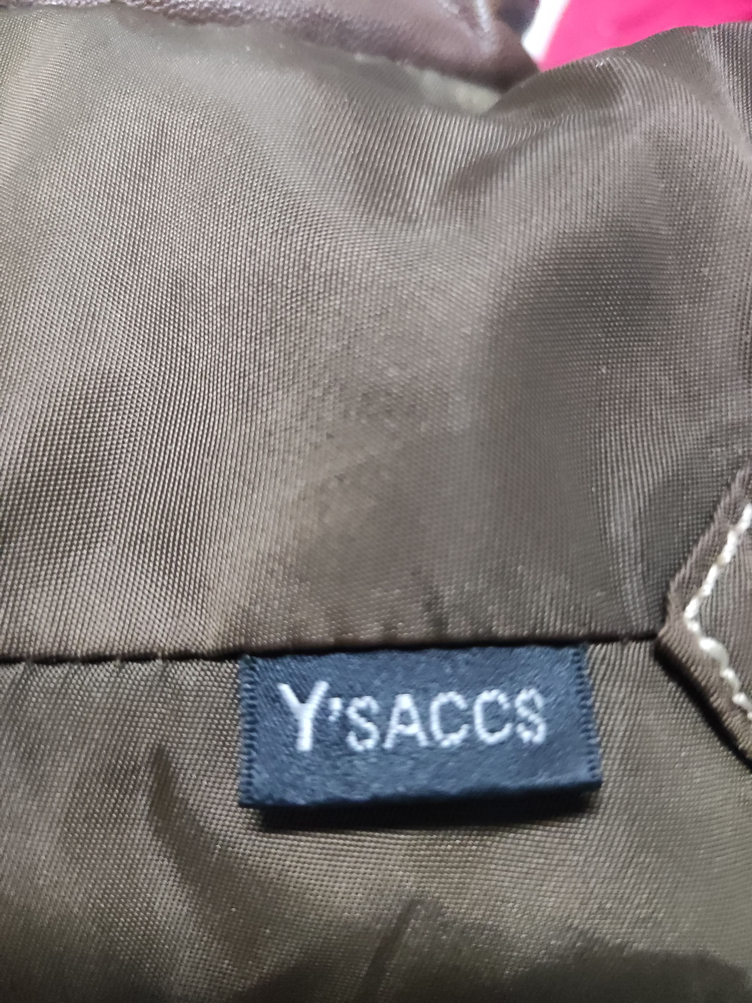 Yohji Yamamoto Y’saccs by Yohji Yamamoto Nylon Body Leather Handle Handbag Size ONE SIZE - 5 Thumbnail