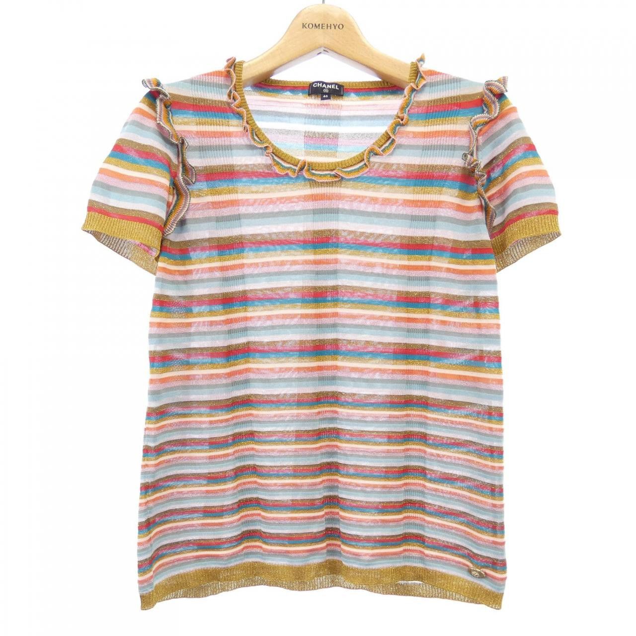 Chanel Chanel Chanel Knitwear Cotton Tops P55708K07295 DUTY FREE for USA Size ONE SIZE - 1 Thumbnail