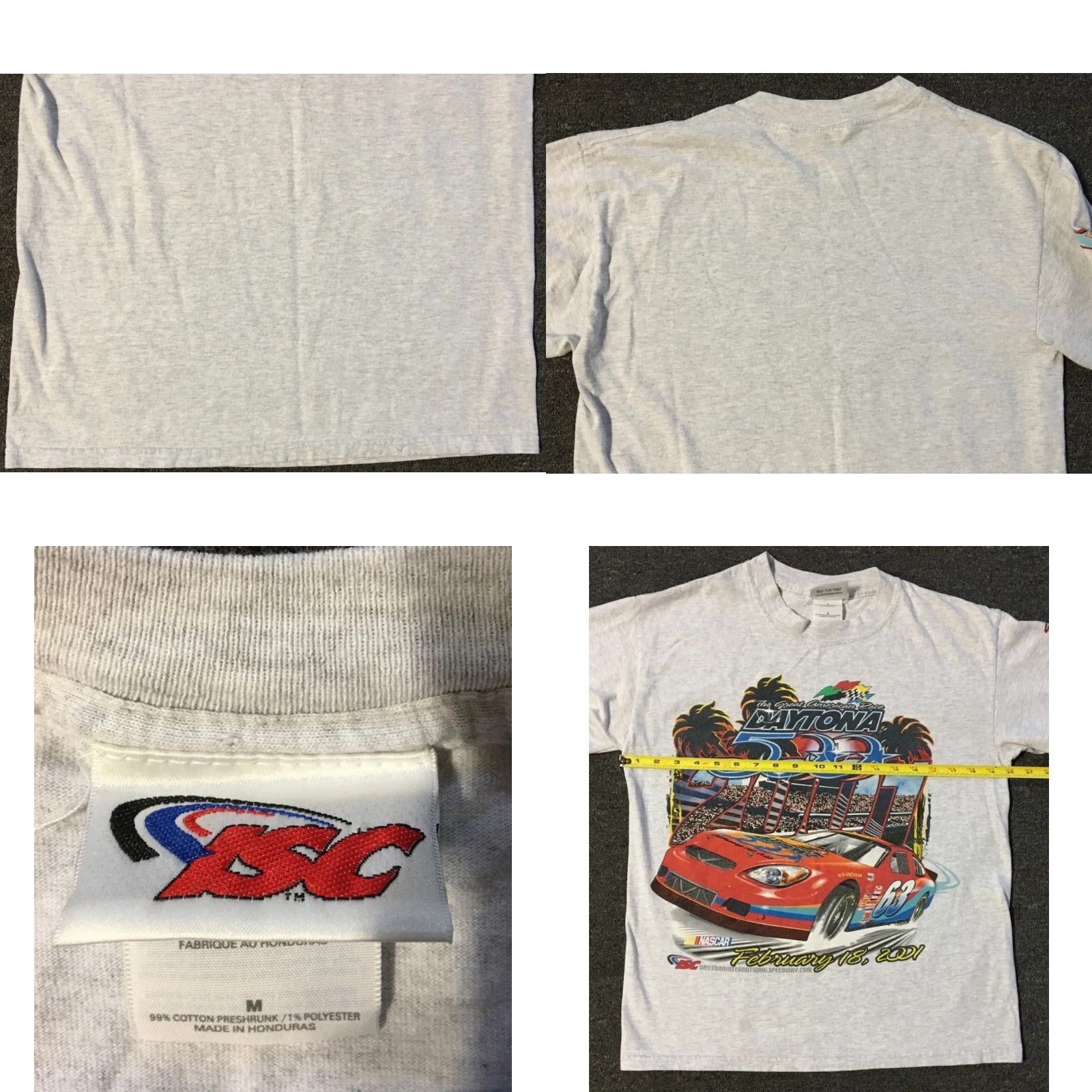 NASCAR VINTAGE NASCAR Daytona 500 Faded AOP Shirt S Driving Racing Car Biker Grunge 90s Y2K Size US S / EU 44-46 / 1 - 9 Thumbnail