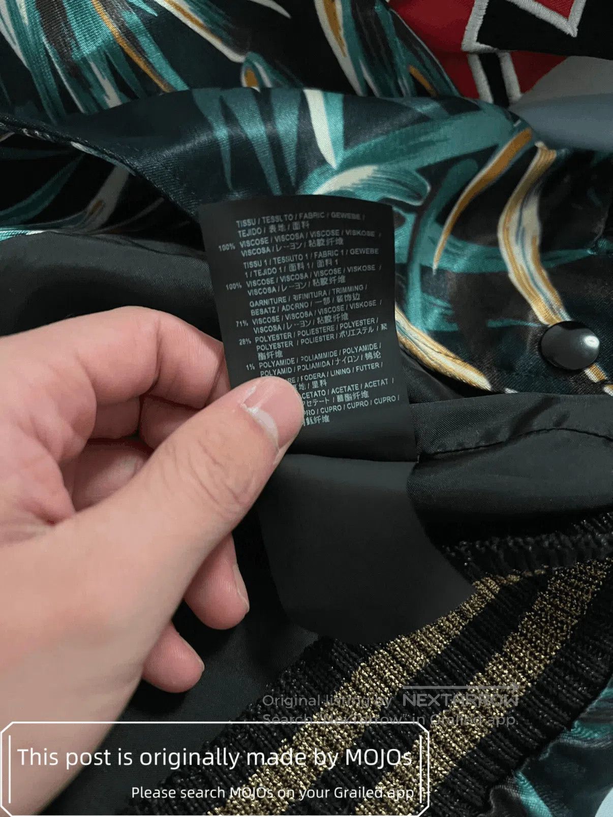 Saint Laurent Paris Sz 44 Saint Laurent Paris Eagle & Tiger Satin Jacket mojos1 Size US S / EU 44-46 / 1 - 5 Thumbnail