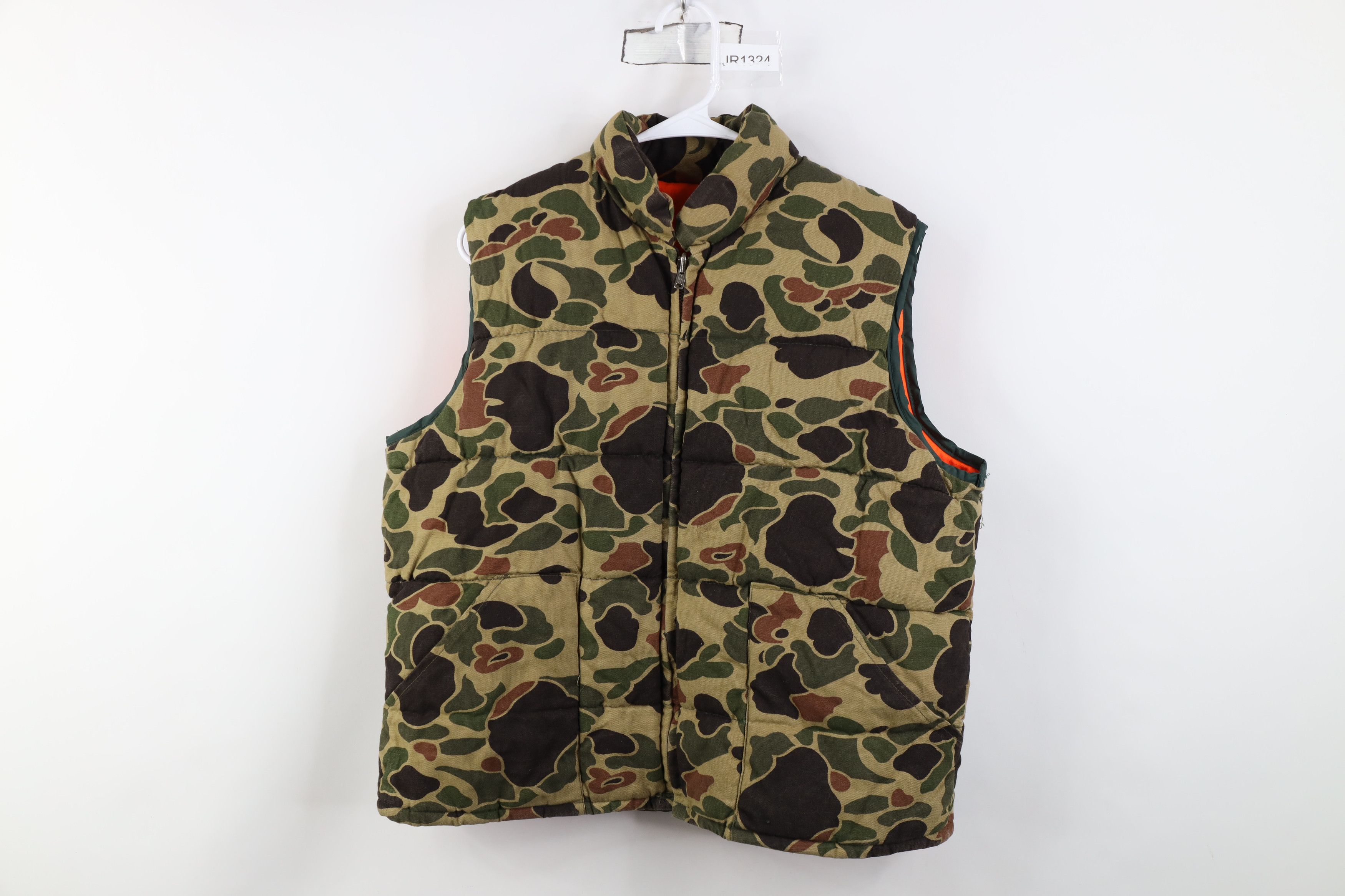 Vintage Vintage 70s Streetwear Reversible Canvas Puffer Vest Size US L / EU 52-54 / 3 - 1 Thumbnail