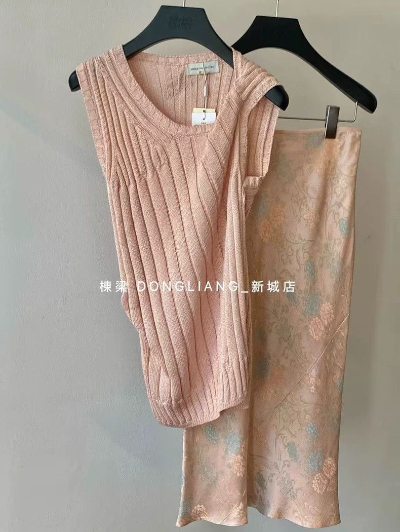 Dries Van Noten dries van noten Pink knotted irregular vest Size S / US 4 / IT 40 - 2 Thumbnail