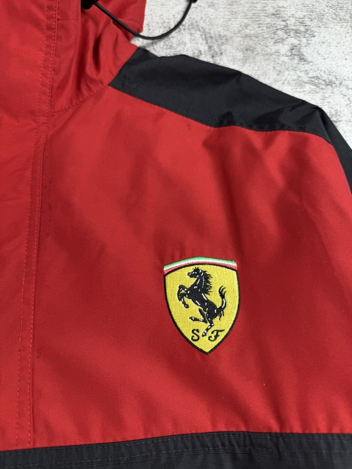 Ferrari Ferrari 2000 Vintage Racing Moto Italy Men’s Small Size S Anorak Zip Light Jacket Size US S / EU 44-46 / 1 - 6 Thumbnail
