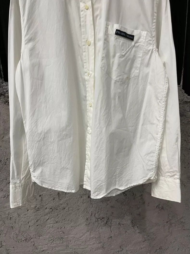 Prada Prada Long Sleeve Shirt Size 40 -2505 Size US M / EU 48-50 / 2 - 4 Thumbnail