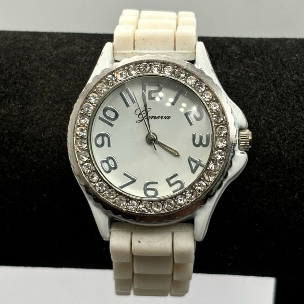 Other Silver & Cream Crystal Watch Size ONE SIZE - 2 Thumbnail