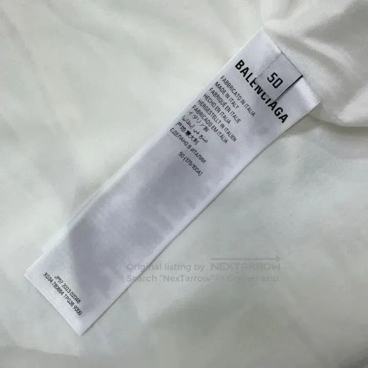 Balenciaga Balenciaga White Letter Print Zip Jacket. Size US L / EU 52-54 / 3 - 6 Thumbnail