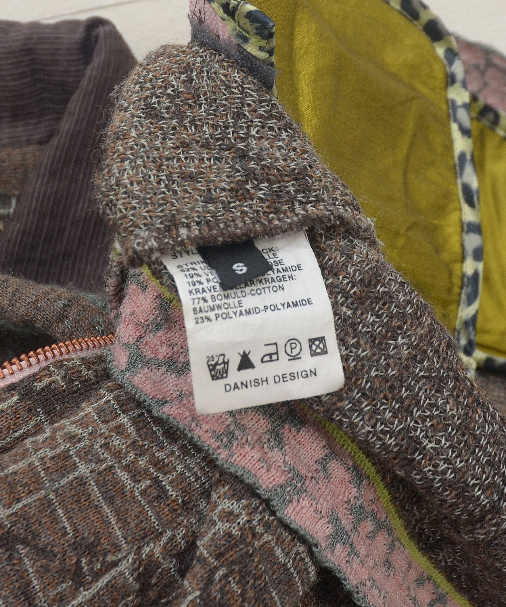 Other Vintage Eva & Clandi Woll Full Zip Sweater Jacket 90's Size S / US 4 / IT 40 - 10 Thumbnail