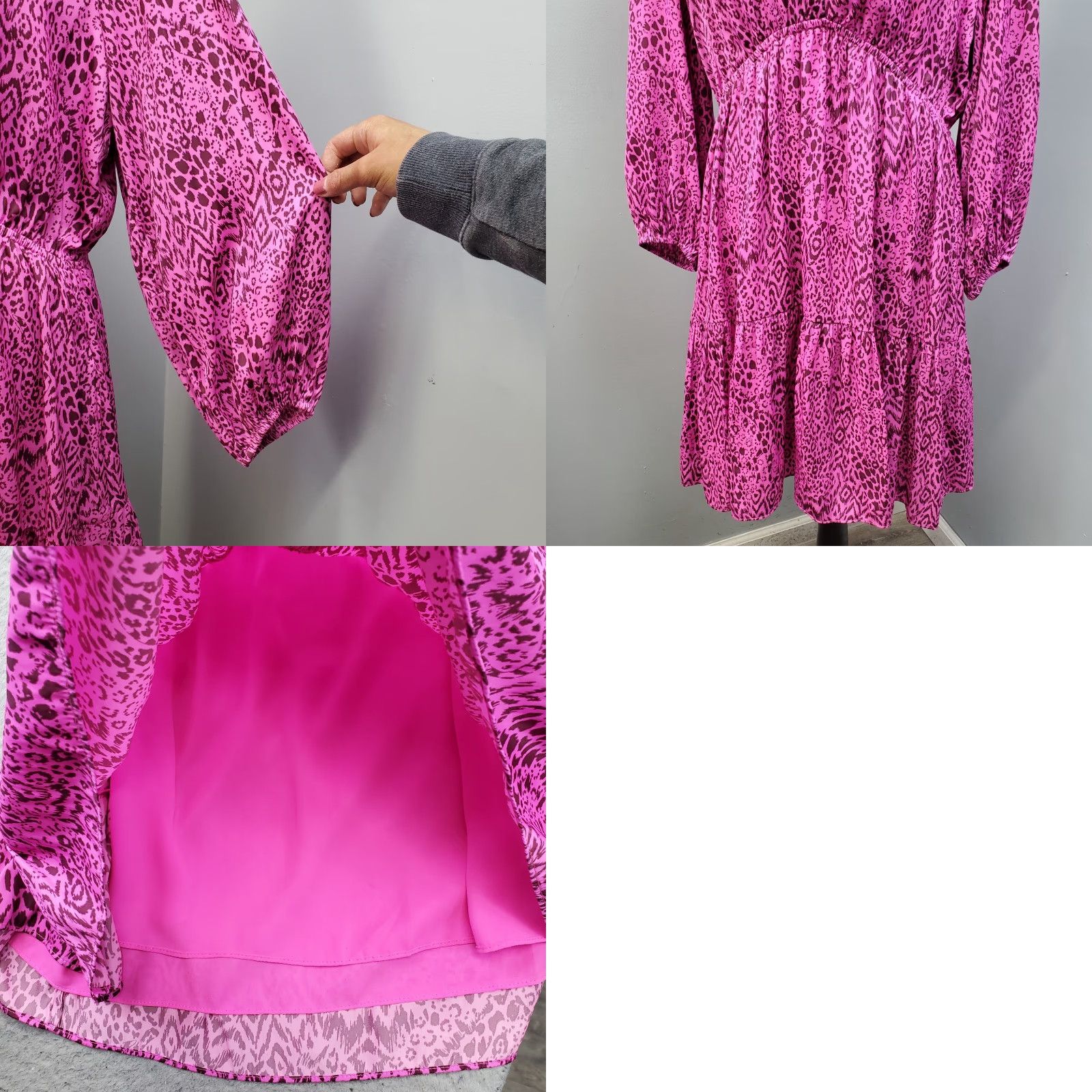 Lilly Pulitzer Lilly Pulitzer Dress Womens 16 Multi Cheetah Print Balloon Sleeve V Neck Midi Sheath Size XXL / US 16-18 / IT 52-54 - 8 Thumbnail